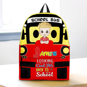 Personalized Gifts For Kid Backpack Cartoon Bus Car Shape 04xqdc090724hh-Homacus