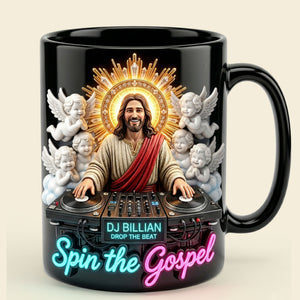 Spin the Gospel Coffee Mug - Personalized Gifts For Music Lovers 01pati060426-Homacus