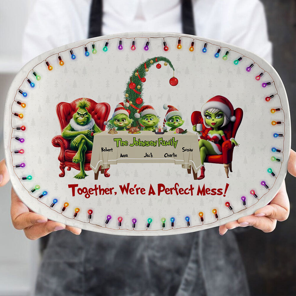 Personalized Gifts For Family Christmas Resin Plate 04OHTI171024-Homacus