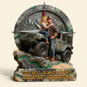 Adventurous Couple Acrylic Plaque, Personalized Gifts For Off-road Couple 04QHTI160126-Homacus