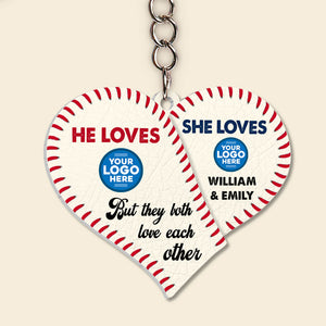 Personalized Gifts For Baseball-loving Couple Keychain 04huti260623-Homacus