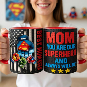 Powerful Mom Fist Bump Coffee Accent Mug - Personalized Gifts For Mother's Day Coffee Mug 05OHTI140426-Homacus