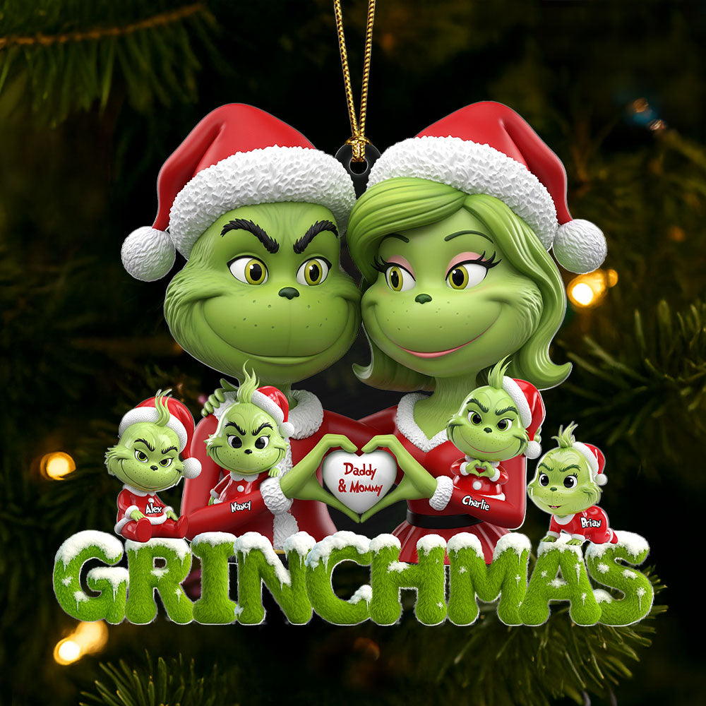 Green Family Ornament - Personalized Gifts For Family 03ohti200825-Homacus