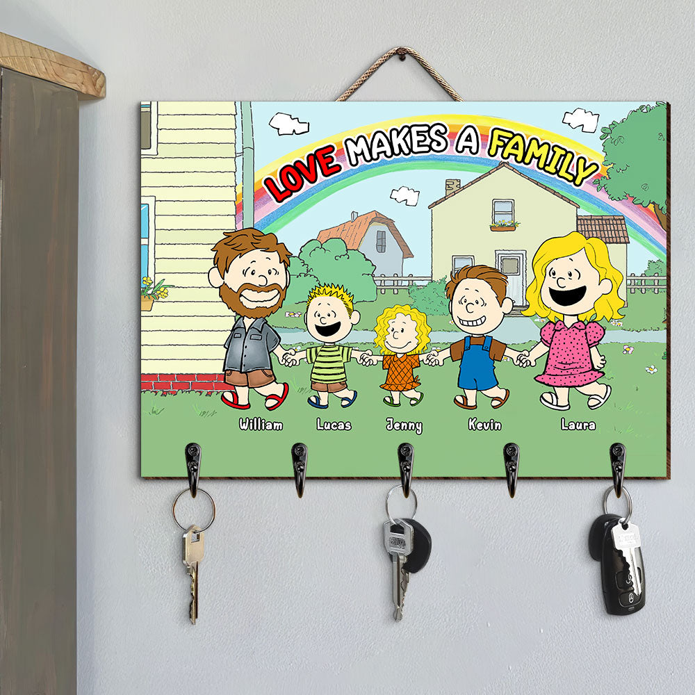 Personalized Gifts For Family Key Hanger 05TOTI240624HH-Homacus