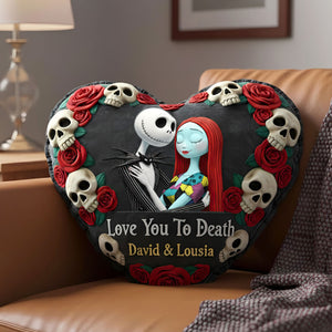 Skeleton Couples Pillow - Personalized Gifts For Couples 02HUTI111125-Homacus