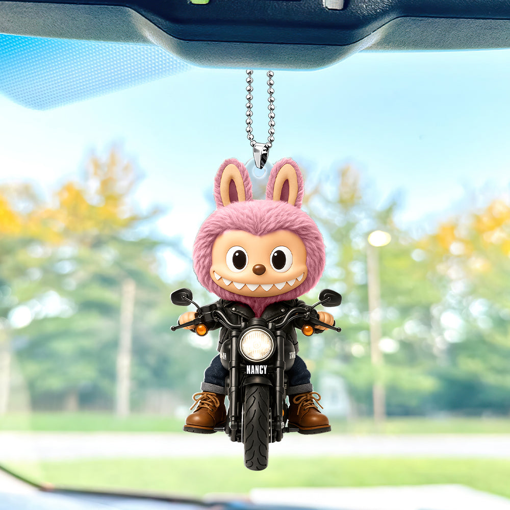 Cute Doll Car Ornament - Personalized Gifts For Motorcycle Lovers 02nati140725-Homacus
