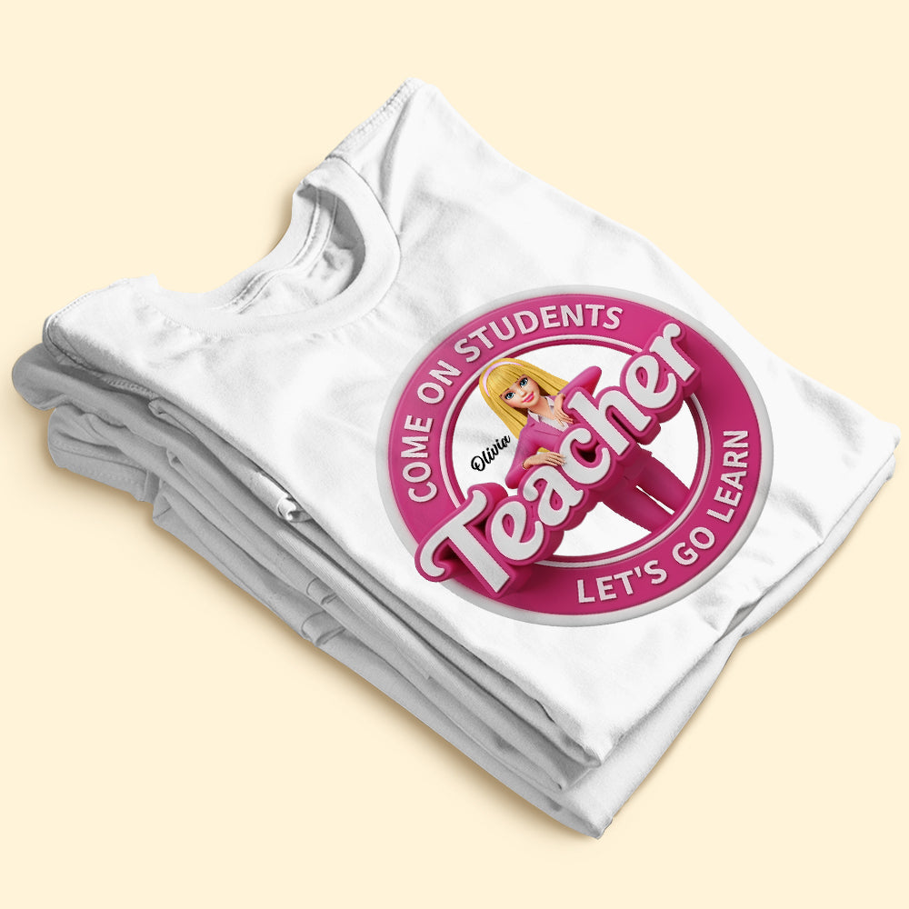 Cute Doll Teacher Shirt - Personalized Gifts For Teachers 03tgti020725-Homacus