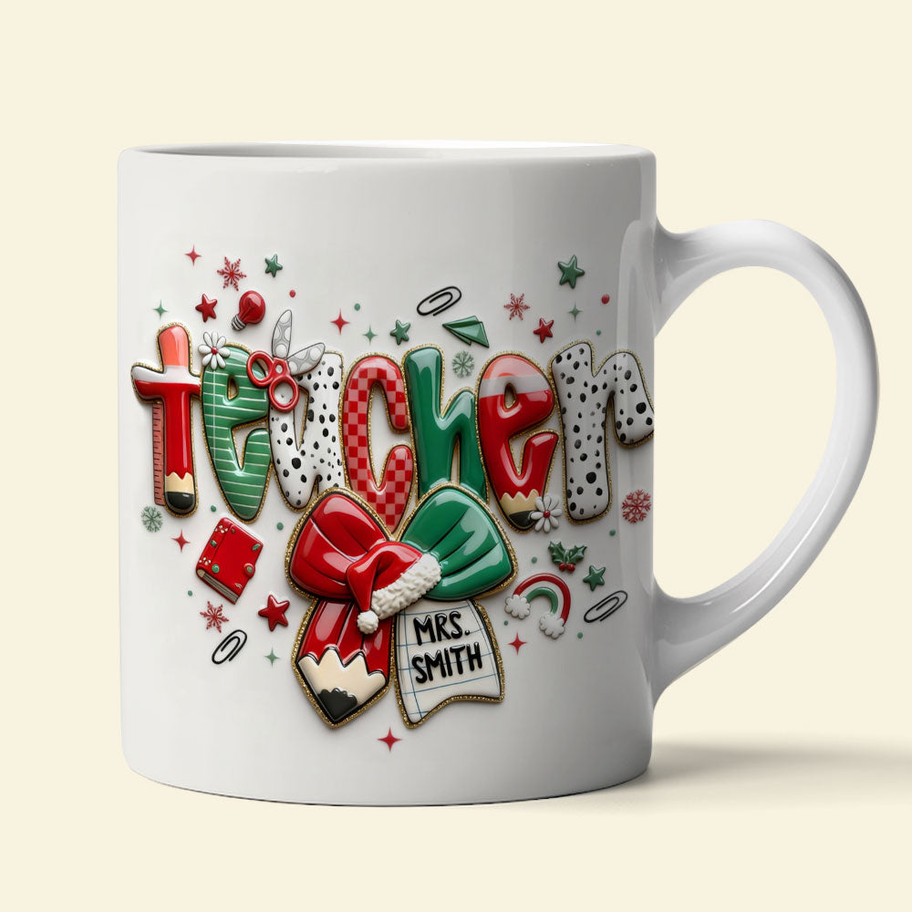 Merry Conquette Teacher Mug, Personalized Gifts For Teacher & Other Education-Related Job Titles 03QHTI201125-Homacus