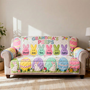 Grandma Peep Quilted Sofa Cover - Personalized Gifts For Grandma 01huti100226-Homacus