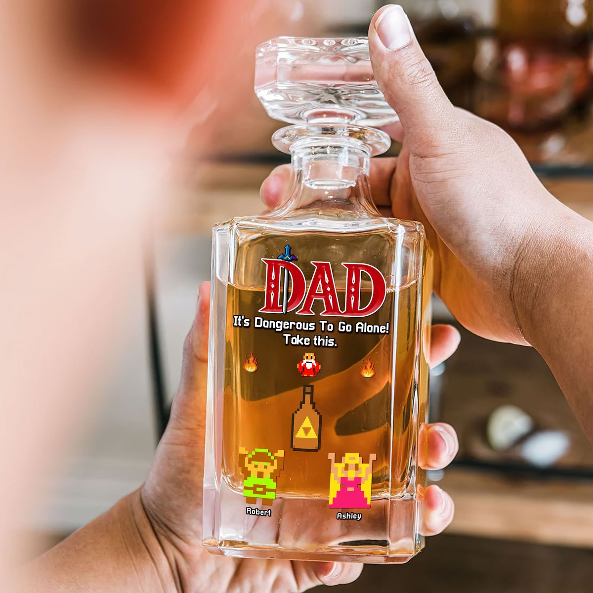 Legend Dad Whiskey Bottle - Personalized Gifts For Dad 03nati030525-Homacus