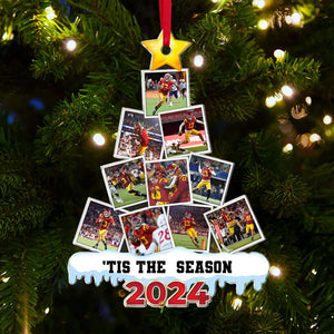 Custom Photo Christmas Gift For American Football Lovers Ornament 02HUTI260924 ct141124-Homacus