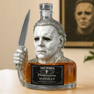 Horror Glass Whiskey Bottle - Personalized Gifts For Horror Lovers 05ohti220825-Homacus