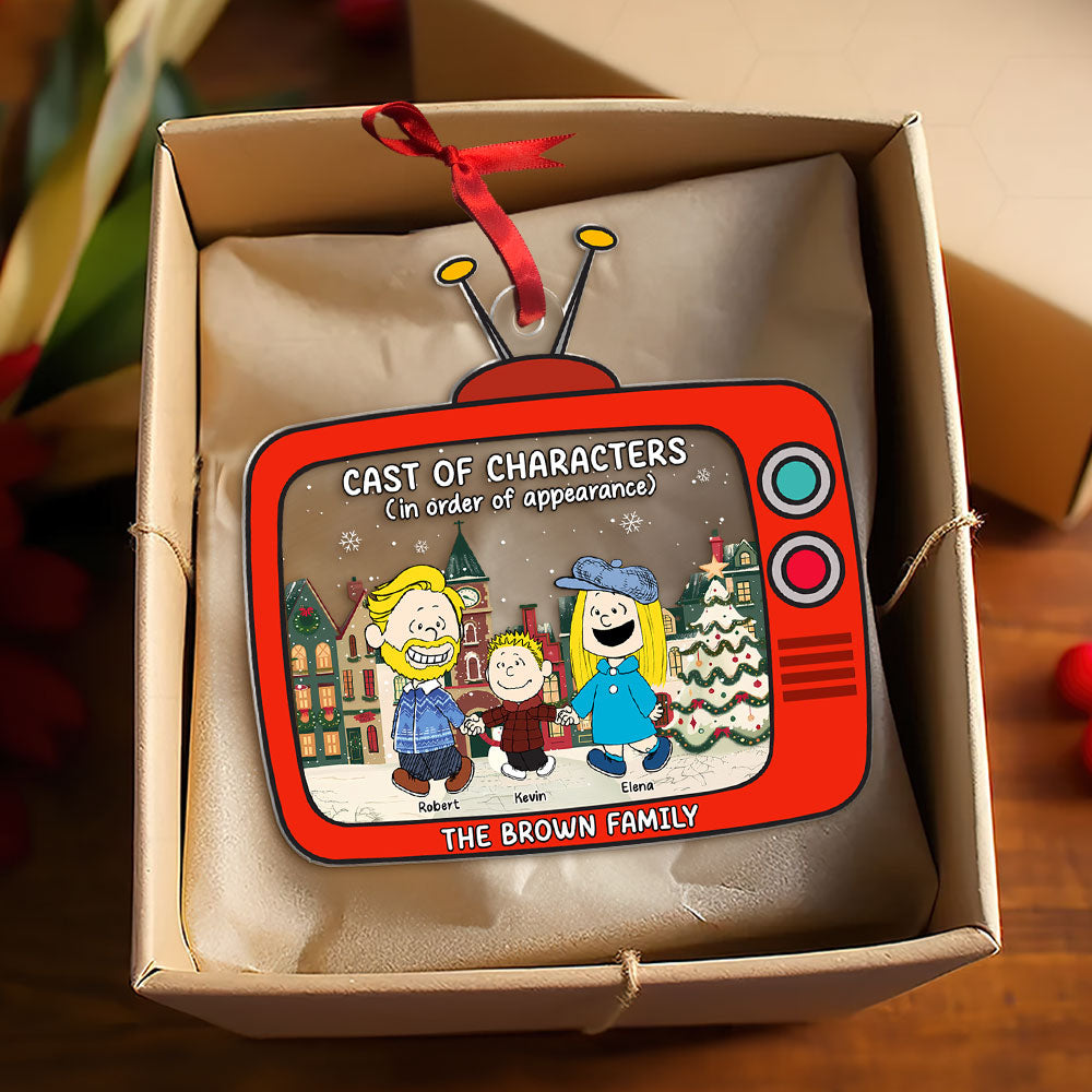 Personalized Gifts For Family Acrylic Ornament Christmas Character Cartoon 04xqti261124-Homacus