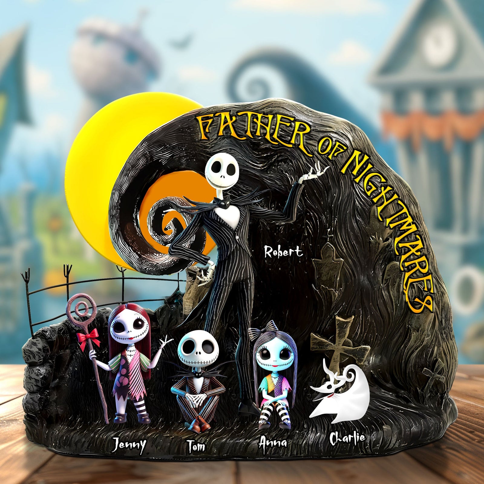 Personalized Gifts For Dad Plaque Father Of Nightmares 03ohti120425-Homacus