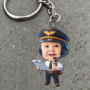 Custom Photo Gifts For Pilot Baby Keychain 01ohti061224-Homacus