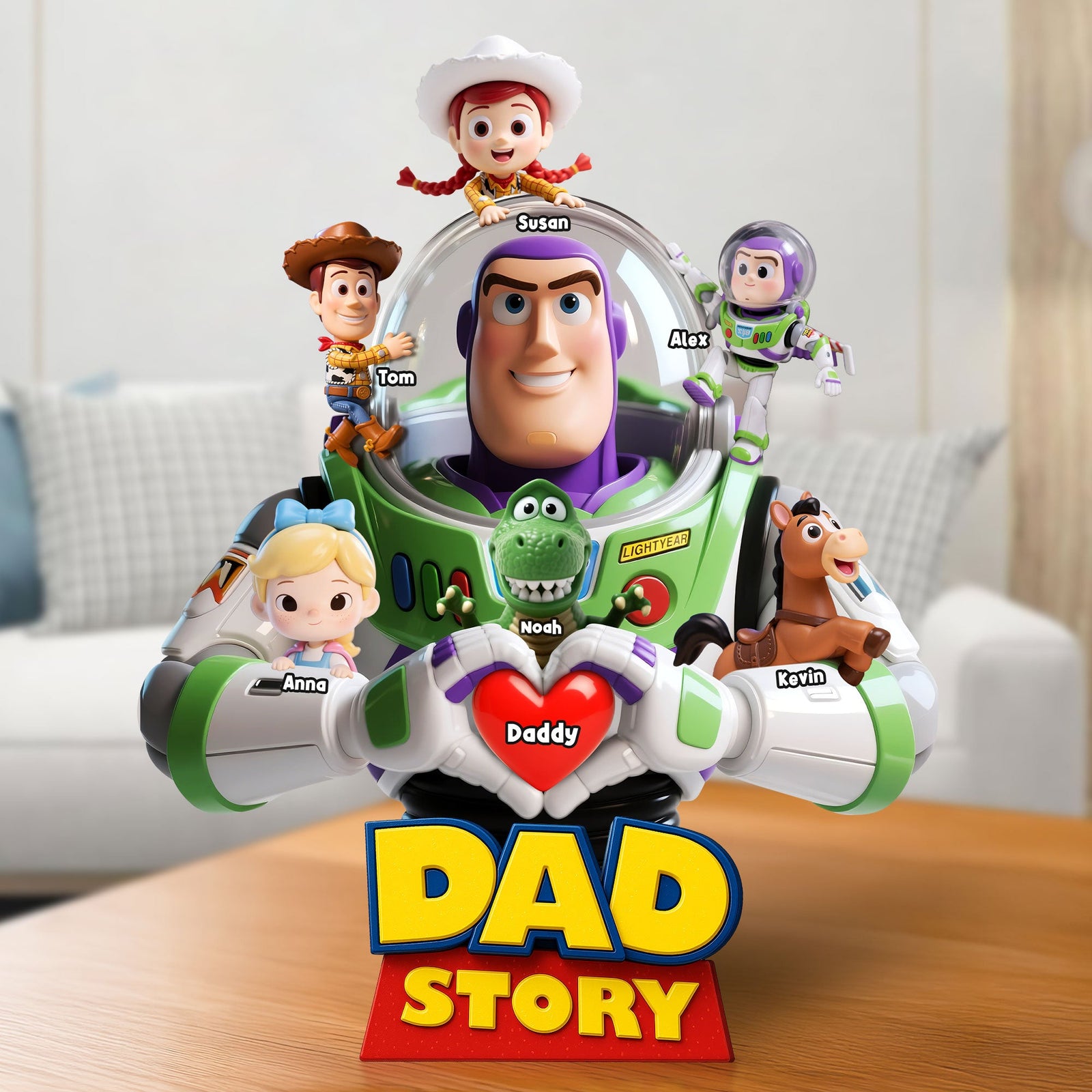 Dad Story Plaque - Personalized Christmas Gifts For Dad 04nati200525-Homacus