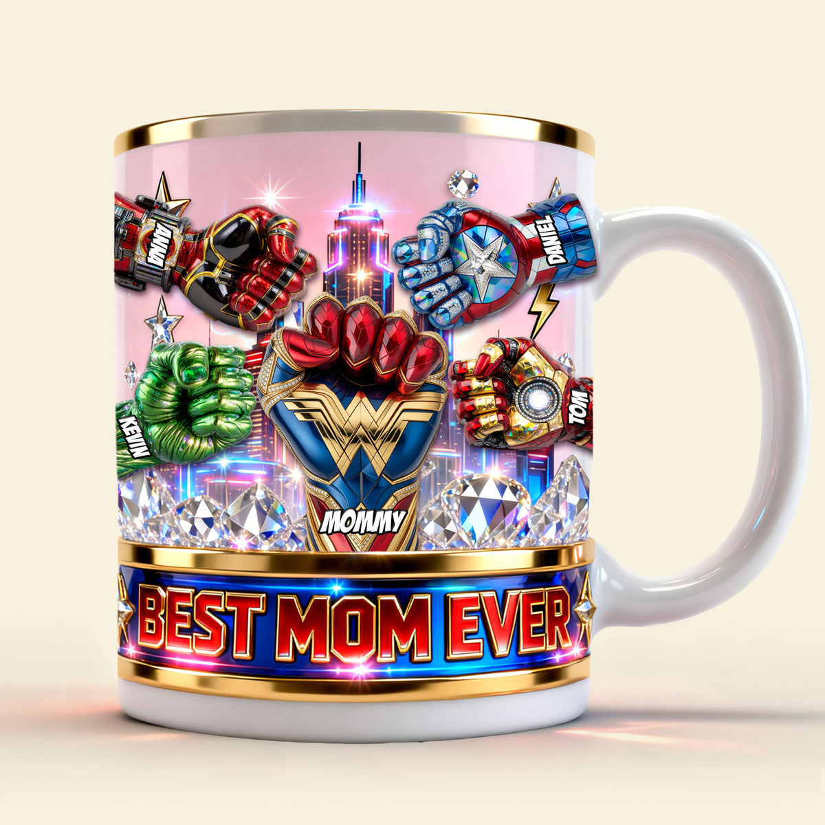 Super Fist Bump Mom Coffee Mug - Personalized Gifts For Mother 03ohti070426-Homacus