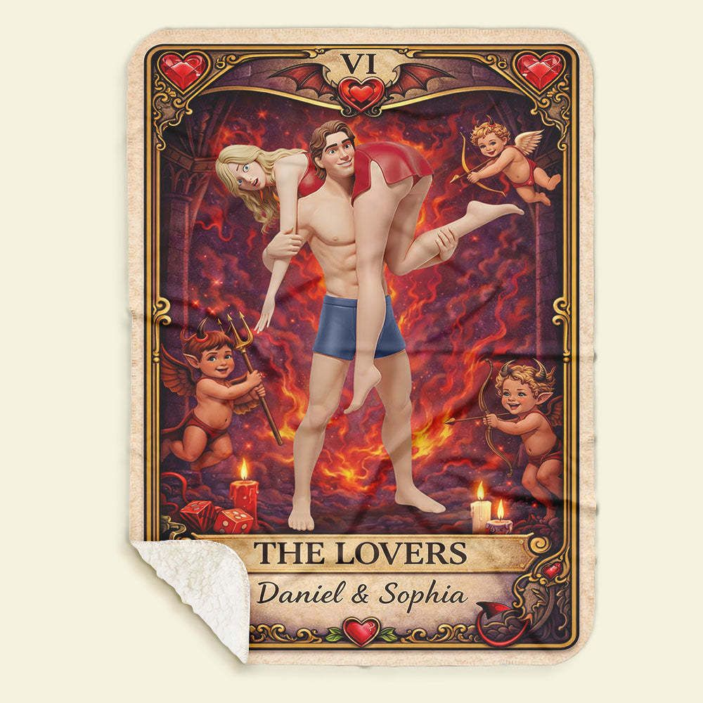 The Lovers Blanket - Personalized Gifts For Couple 01huti020226-Homacus