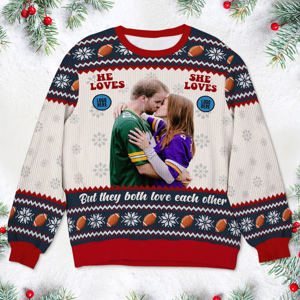 Custom Photo Gifts For Baseball Couple Ugly Sweater 04huti081024-Homacus