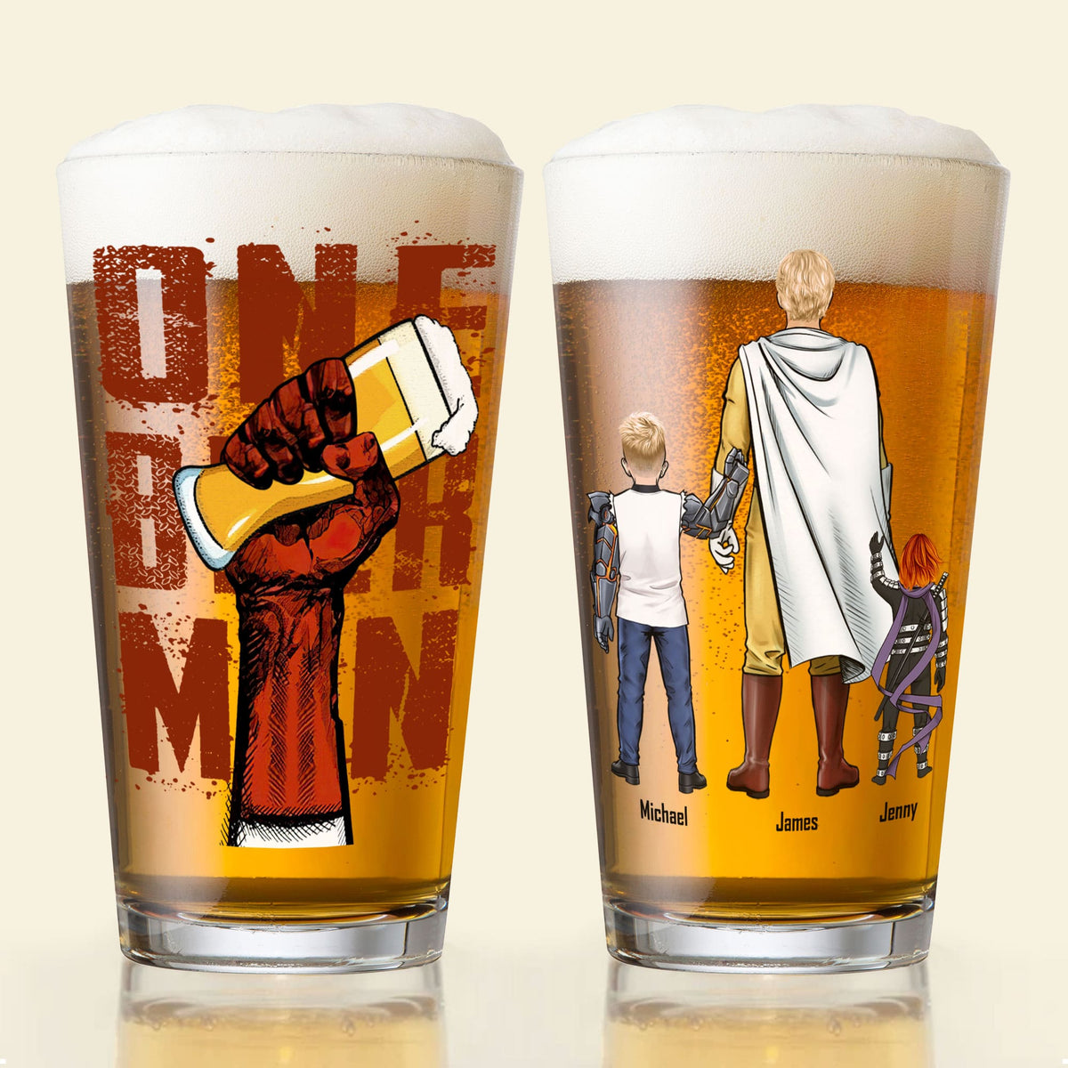 Personalized Gifts For Dad Beer Glass 05OHTI170524HH-Homacus