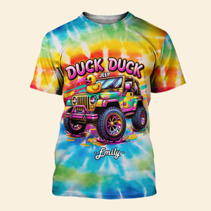 Personalized Gifts For Off-road Lovers Shirt 01huti120724 Yellow Duck On Off-road Car-Homacus