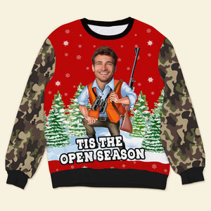 Custom Photo Gifts For Hunting Lovers Ugly Sweater 02toti111024-Homacus