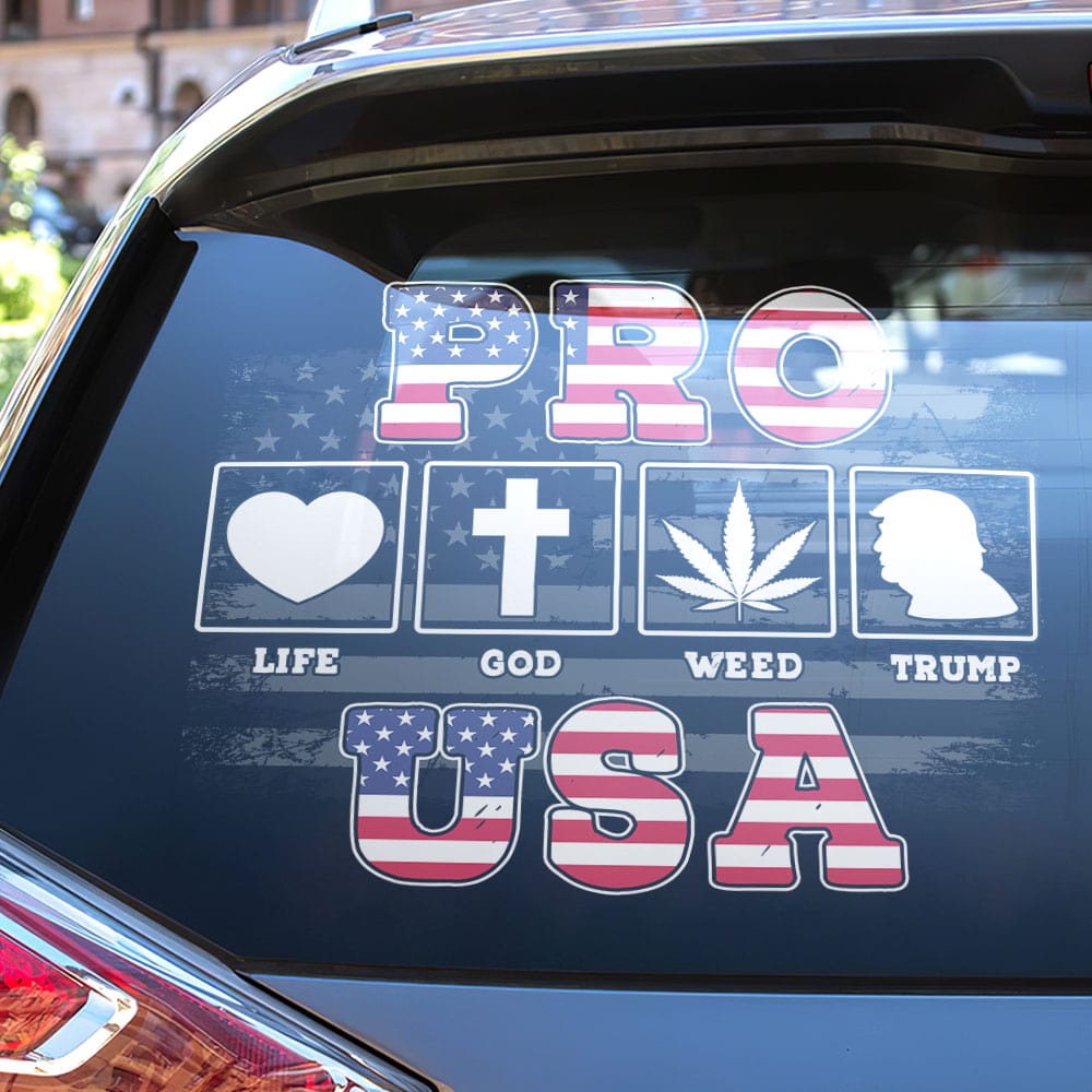 Political Car Decal, Republican Car Decal 04toti060724-Homacus