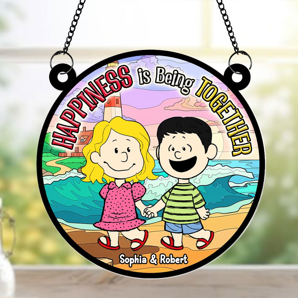 Personalized Gifts For Couple Suncatcher Window Hanging Ornament 05kati130624hh-Homacus