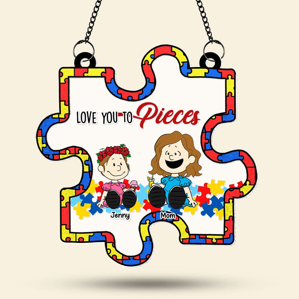 Personalized Gifts For Autism Family Suncatcher Ornament 01kati240225pa-Homacus