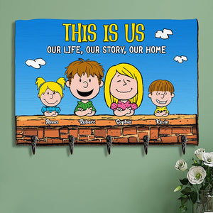 Personalized Gifts For Family Wood Key Hanger 02nati120624hh-Homacus