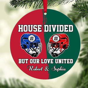 Hockey Family Ornament - Hockey Helmet - Personalized Gifts For Ice Hockey Lovers-Homacus