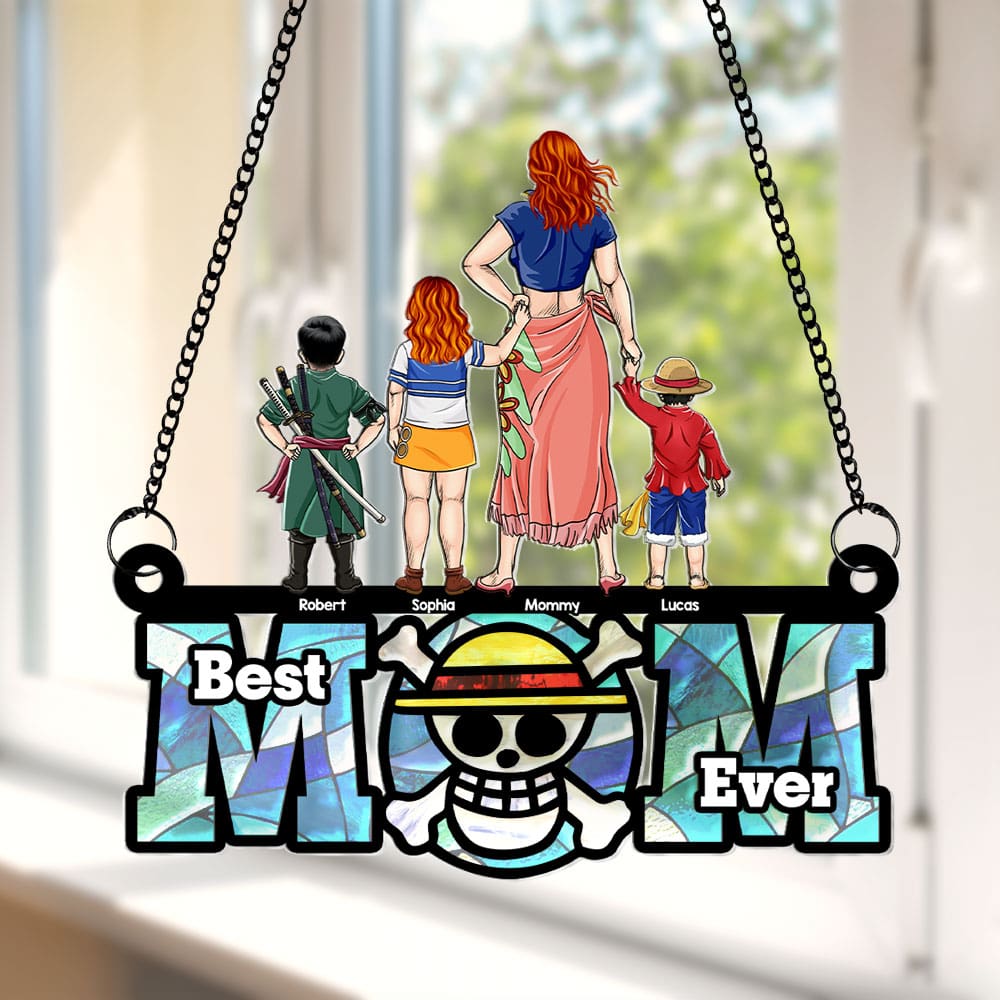 Personalized Gifts For Mom Suncatcher Ornament 05OHTI250424PA-Homacus