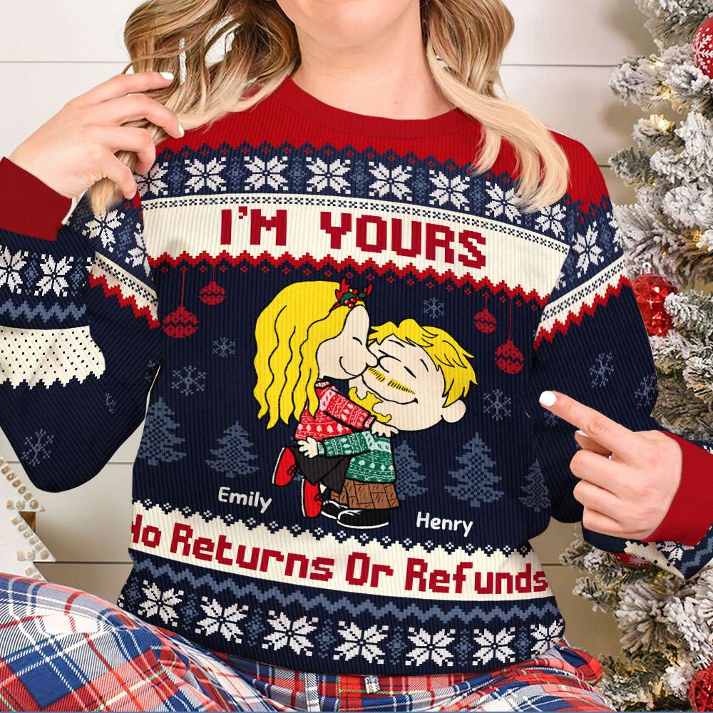 Personalized Gifts For Couple Ugly Sweater Christmas Couple 01ACTI141124HHHG-Homacus