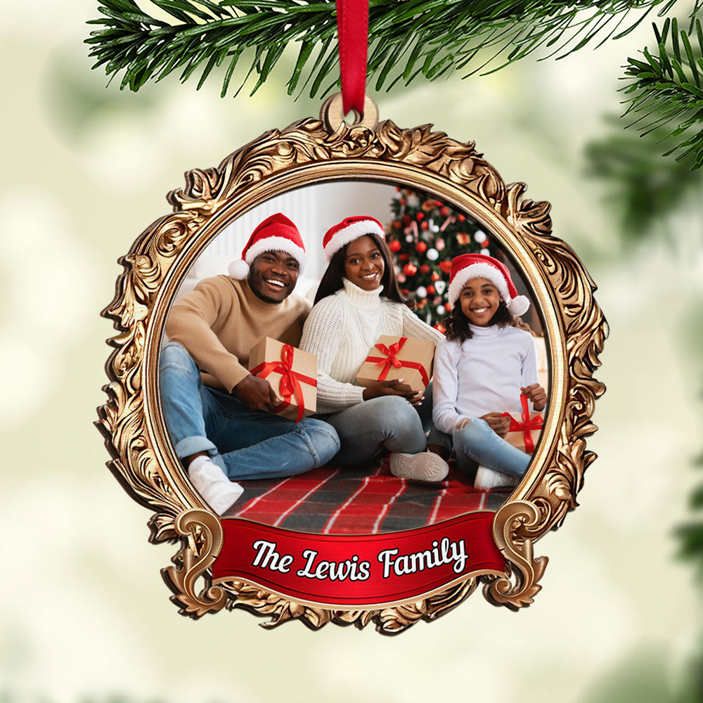 Custom Photo Gifts For Family Christmas Ornament 02huti310824-Homacus