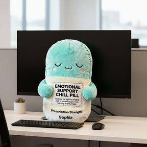 Emotional Support Pill Custom Shape Pillow, Personalized Gifts For Coworker 03QHTI151125-Homacus