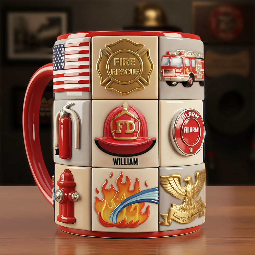 Firefighter Coffee Accent Mug - Personalized Gifts For Firefighter Coffee Mug 03TOTI311025-Homacus