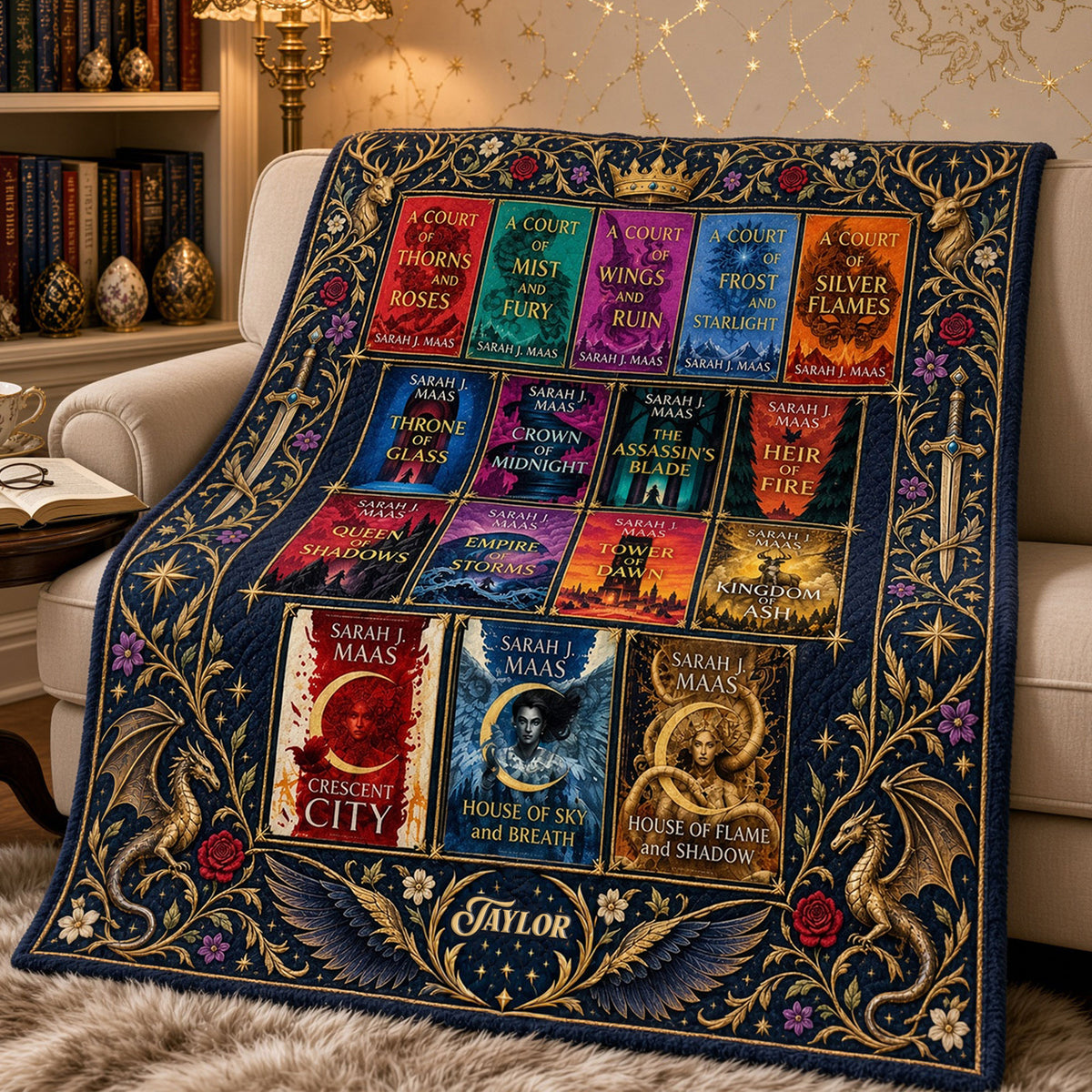 Book Series Blanket - Personalized Gifts For Fantasy Lovers 04nati071026-Homacus