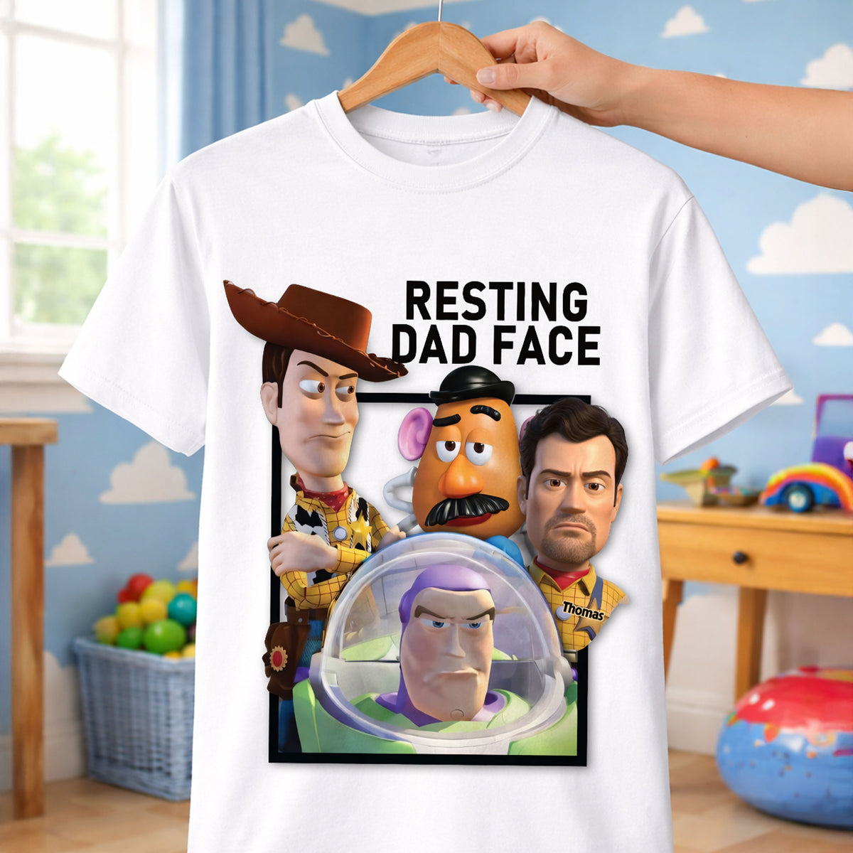 Fun Custom Photo Resting Dad Face Shirt, Personalized Gifts For Dad 01qhti180426-Homacus