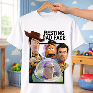 Fun Custom Photo Resting Dad Face Shirt, Personalized Gifts For Dad 01qhti180426-Homacus