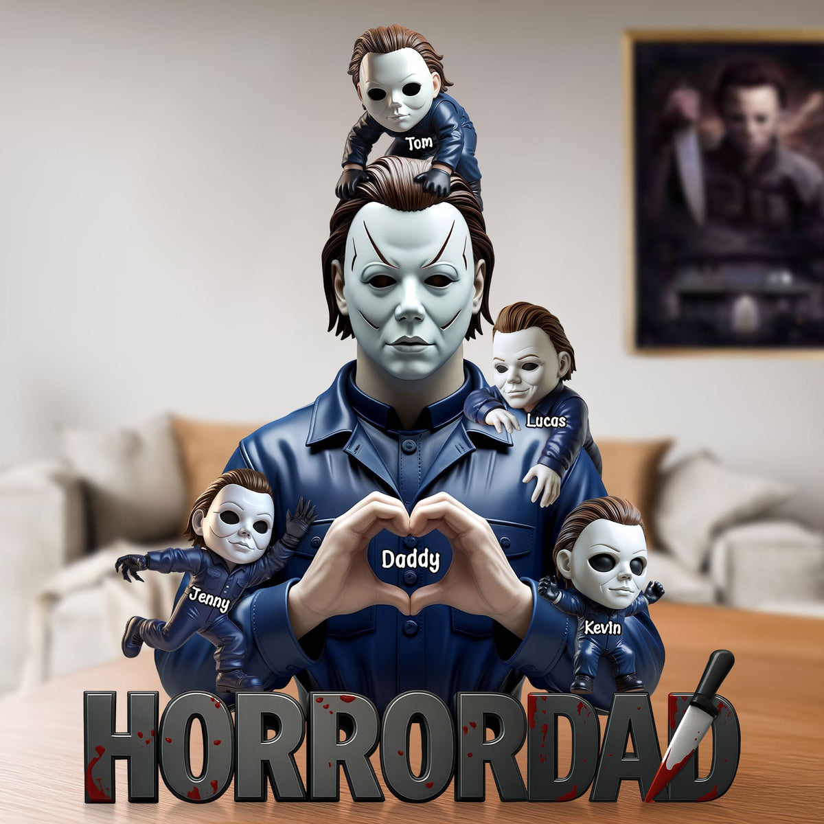 Horror Dad Plaque - Personalized Gifts For Dad 01nati160525-Homacus