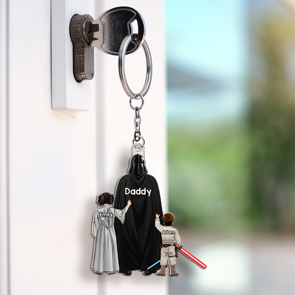 Galaxy Dad Keychain - Personalized Gifts For Dad 02qhhu070525hg-Homacus