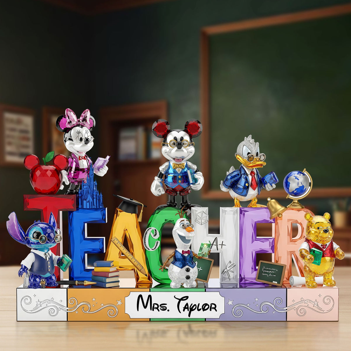 Cute Cartoon Teacher Plaque - Personalized Gifts For Teacher 01ohti280525-Homacus