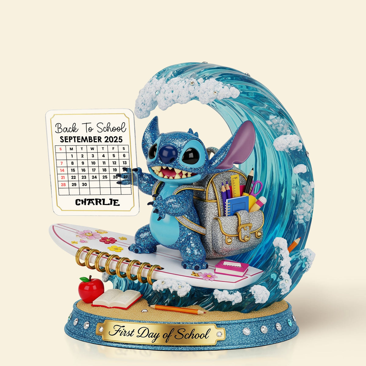 Back to School Blue Monster Plaque - Personalized Gifts For Kids 02ohti260625-Homacus