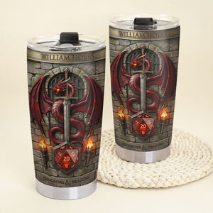 Dragon Tumbler - Personalized Gifts For Dragon Lover 01pati030226-Homacus