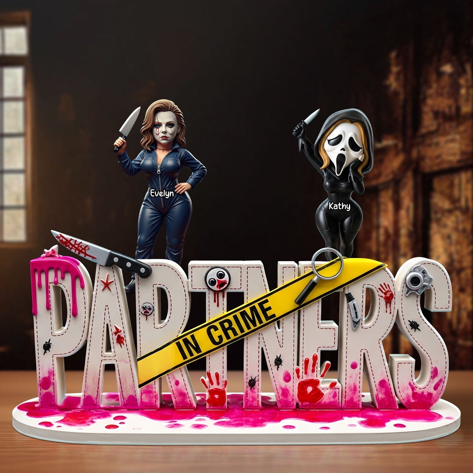 Horror Besties Plaque - Personalized Gifts For Besties 02qhti280525-Homacus