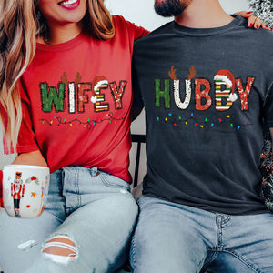 Husband and Wife Matching Christmas Shirts 181acti260824-Homacus