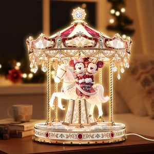 Carousel Couple Light Box - Personalized Gifts For Couple Custom Acrylic Light Box 04PATI111125-Homacus