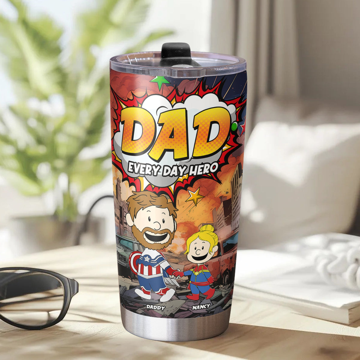 Personalized Gifts For Dad Tumbler Mom Everyday Hero 032toti260325pa-Homacus
