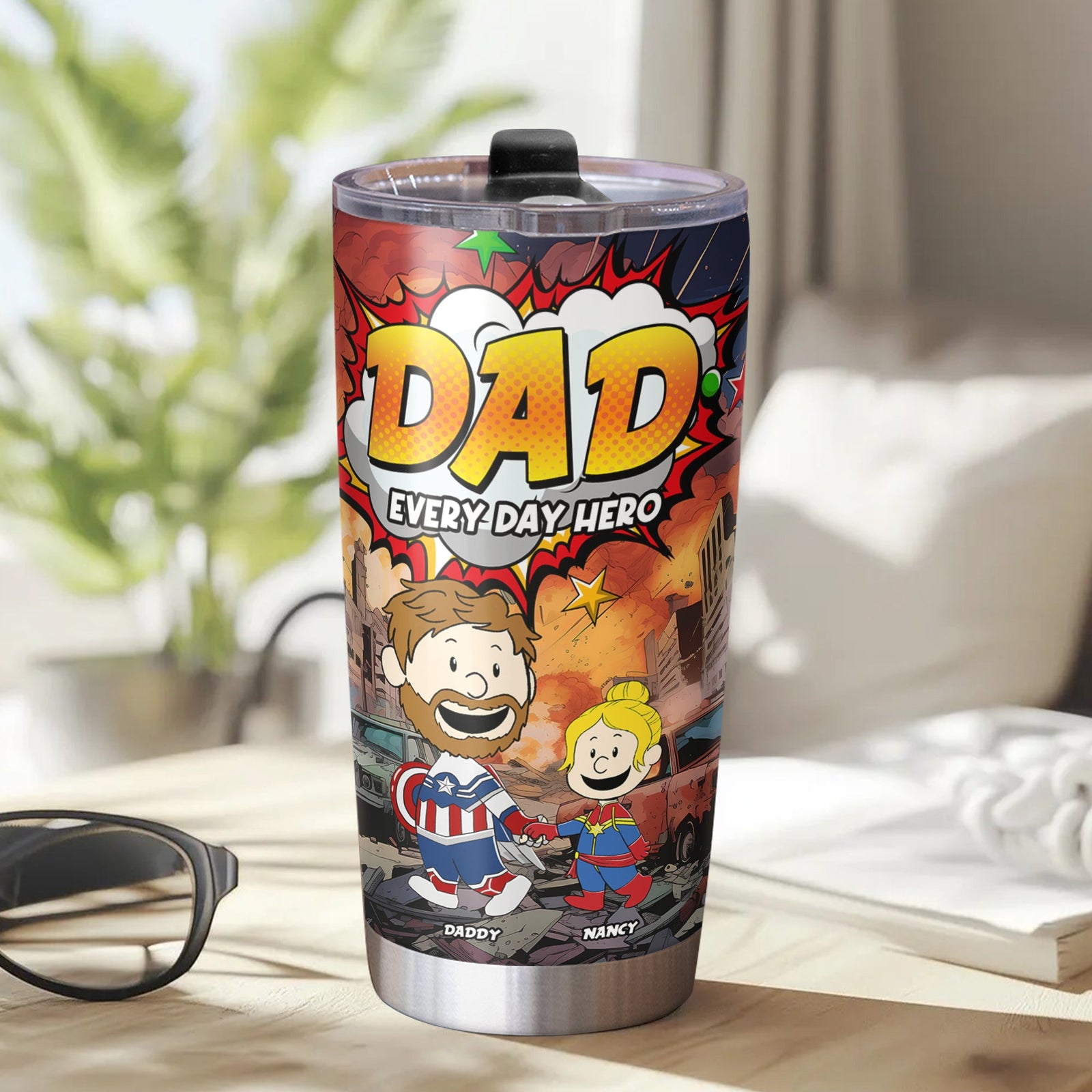 Personalized Gifts For Dad Tumbler Mom Everyday Hero 032toti260325pa-Homacus