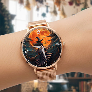 Witch Mesh Strap Quartz Watch - Personalized Gifts For Witch Fan 02pgti220725-Homacus